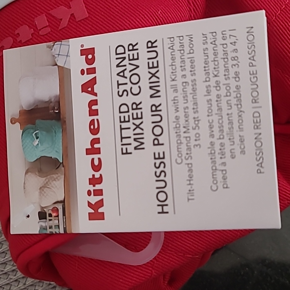 KitchenAid Red Kitchen Linens Quilted Appliance Cover - Picture 8 of 11